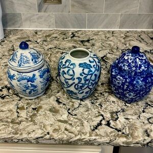 Mini ginger jars set of 3